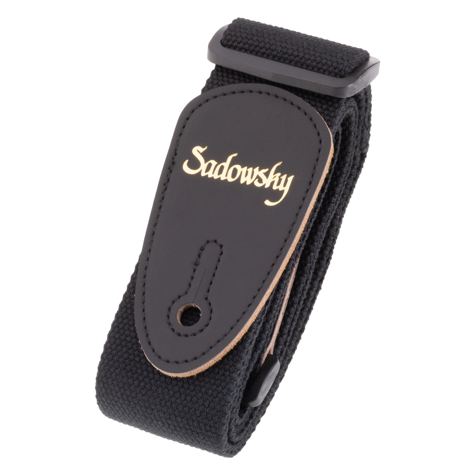 Non-Slip Cotton Guitar Strap - Black, 50 mm Width